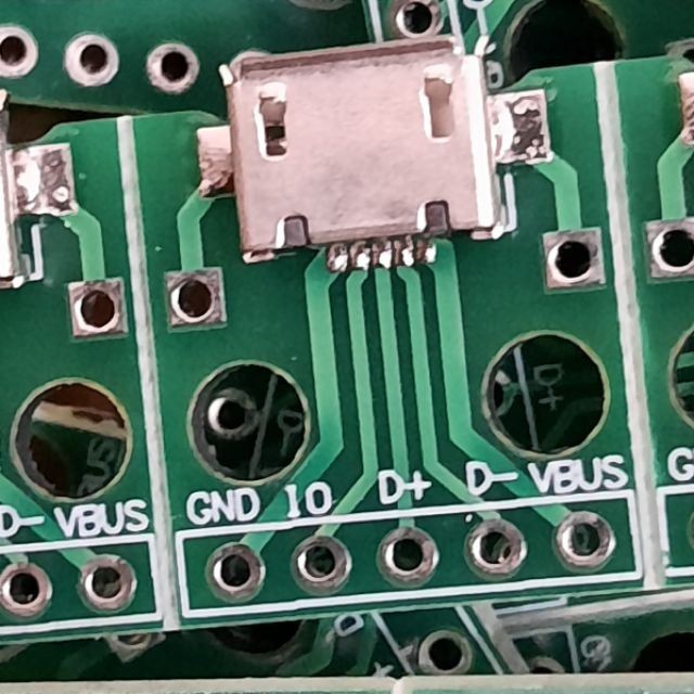 Đầu Cổng  nguồn Micro Usb chuyển đổi Sang 5pin  test nguồn DIY sản phẩm