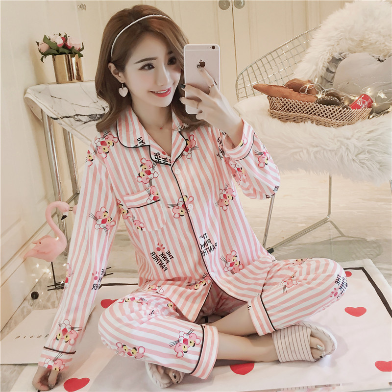 đồ ngủ Lụa Dài Tay Gợi Cảm Cho Nữ đồ ngủ pyjamas pijama nam nữ mùa đông tay dài lụa satin dễ thương bigsize đồ mặc nhà cao cấp