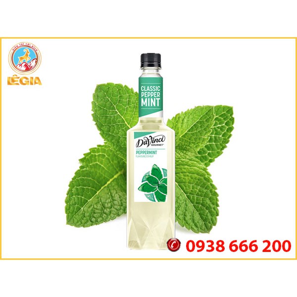 SIRO DAVINCI BẠC HÀ TRẮNG 750ML (PEPPERMINT SYRUP)