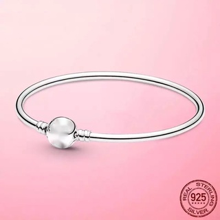 Vòng bạc s925 cao cấp - vòng charm cứng khoá tròn- vongcharmbac