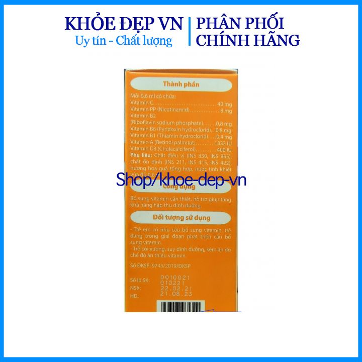 Vitamin tổng hợp NOVITA DROPS Bổ sung vitamin thiết yếu dạng nhỏ giọt chính xác giúp bé phát triển toàn diện – Lọ 30ml