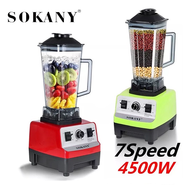 Máy Xay Công Nghiệp, Xay Sinh Tố SOKANY Công Suất Cao 4500W Mạnh Mẽ