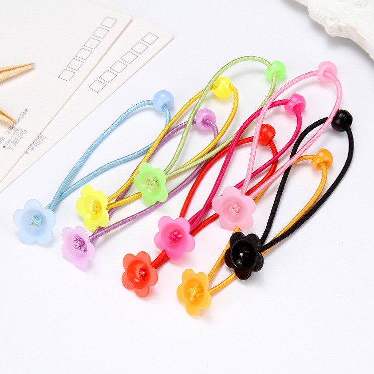 Chun chân hoa nhiều màu phụ kiện tóc DIY Handmade
