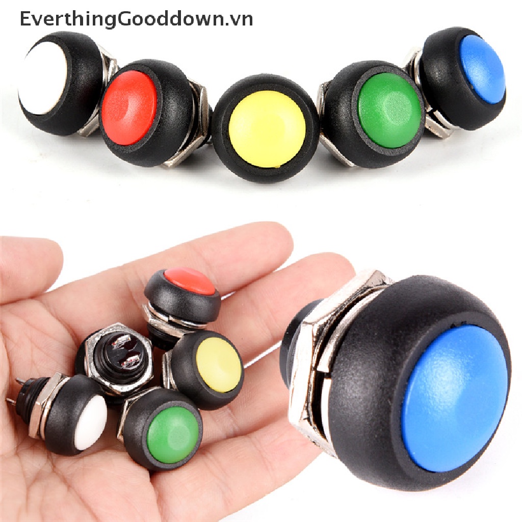 Set 5 Công Tắc Nhấn / Tắt Chống Thấm Nước 12mm PBS-33B