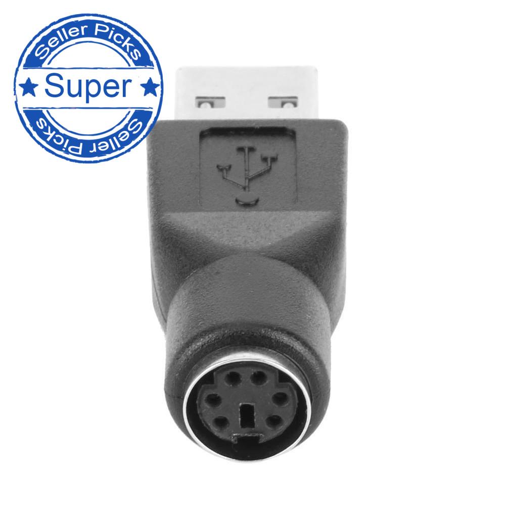 1 Đầu Chuyển Đổi Usb Đầu Đực Sang Ps / 2 Female Cho Bàn Pc Phím Z1G2
