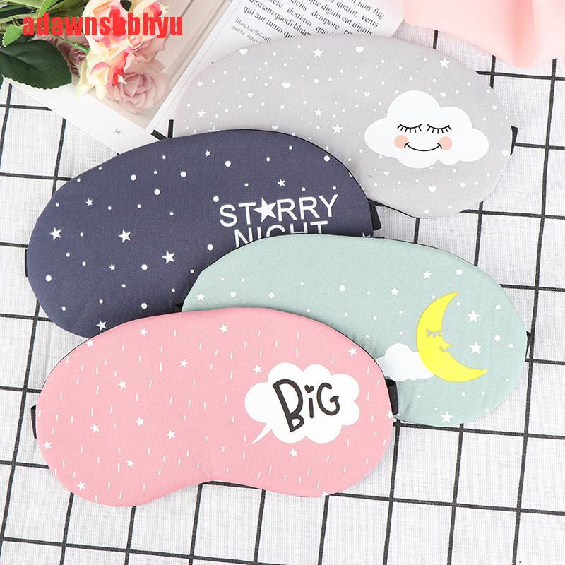 Miếng Che Mắt Ngủ Chất Liệu Cotton Họa Tiết Hoạt Hình Sáng Tạo