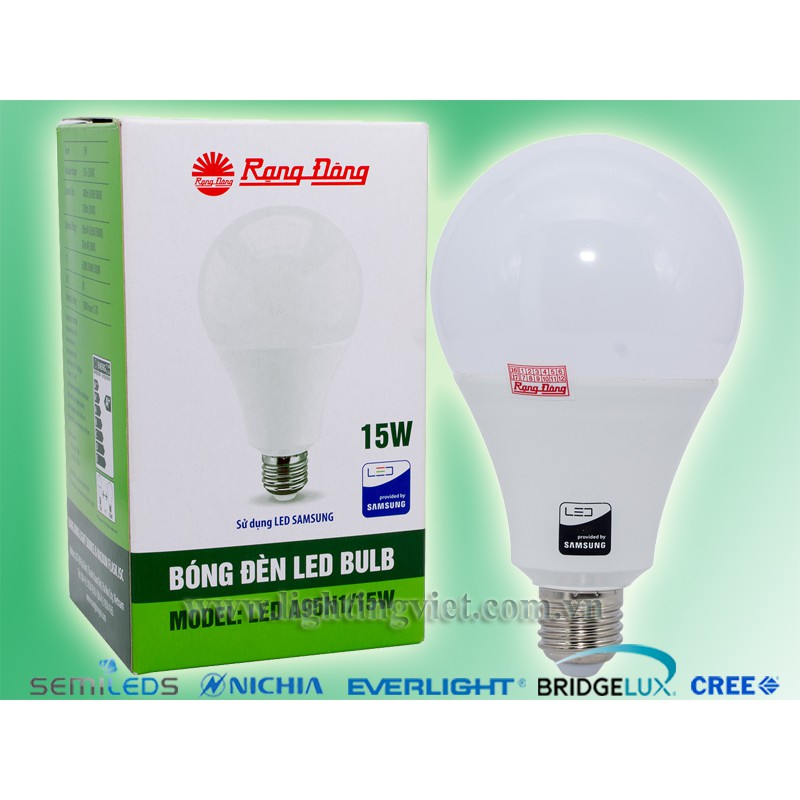 Bóng đèn LED Rạng Đông BULB chipled samsung 9W, 12W, 15W, 20W bảo hành 2 năm