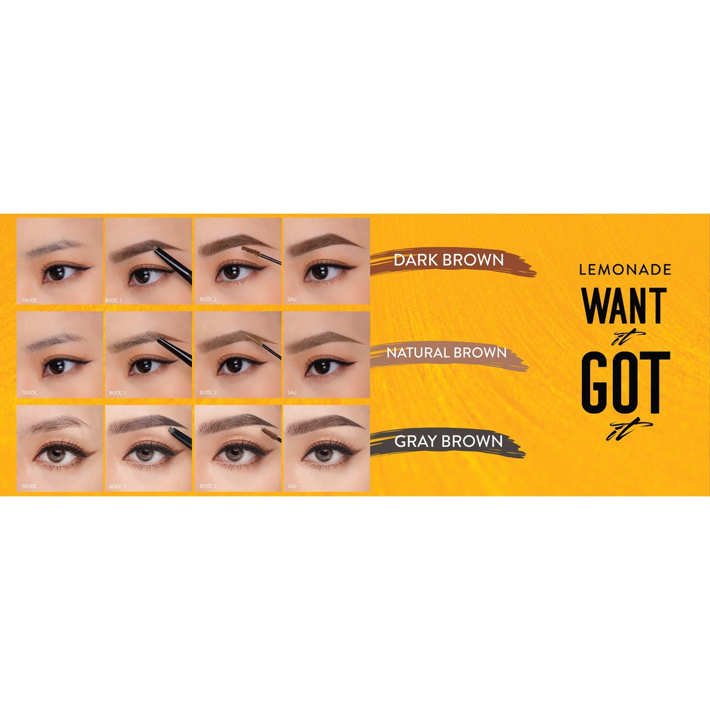 Combo Son lì dạng thỏi Lemonade Matte Addict 3.8g và Chì kẻ mày 2 đầu Want It Got It 2.75g | BigBuy360 - bigbuy360.vn