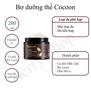 Bơ dưỡng thể cà phê Đắk Lắk Cocoon 200ml