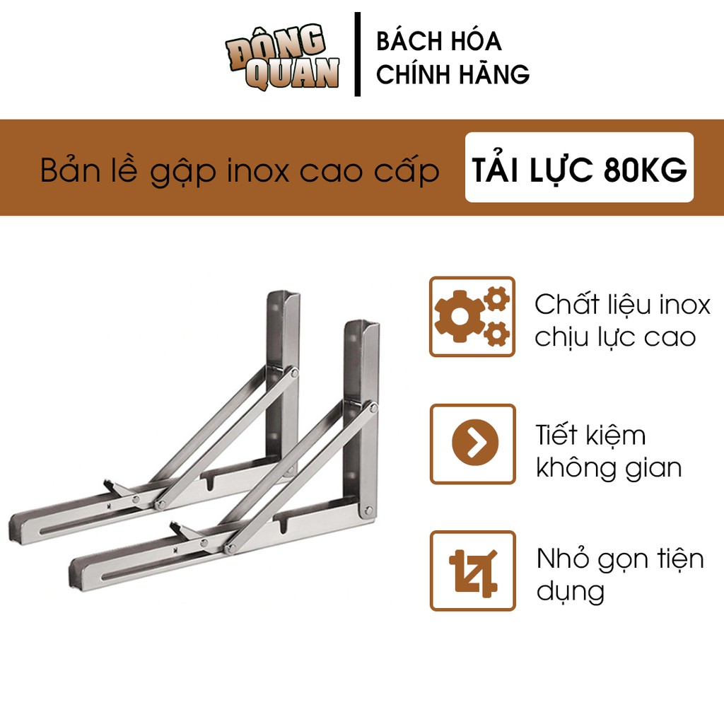 [ BẢN LỀ GẬP THÔNG MINH CHỊU LỰC 80KG ] GIÁ ĐỠ GẤP BÀN TREO TƯỜNG CAO CẤP KÈM ỐC VÍT-LOẠI CAO CẤP INOX BẢN DÀY CHẮC CHẮN