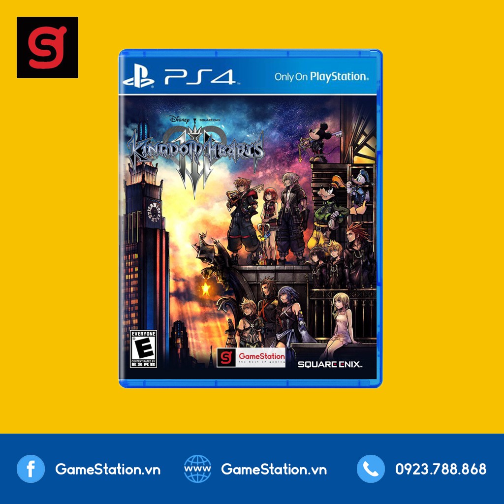 [Freeship toàn quốc từ 50k] Đĩa Game PS4: Kingdom Hearts 3 - hệ US