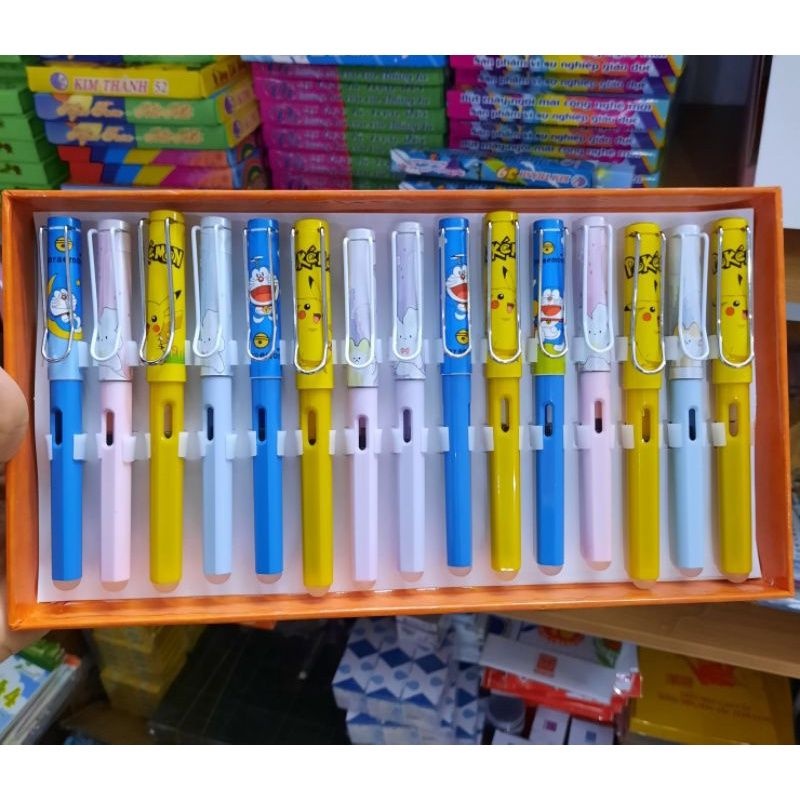 Bút máy tẩy kèm mực, hình cute