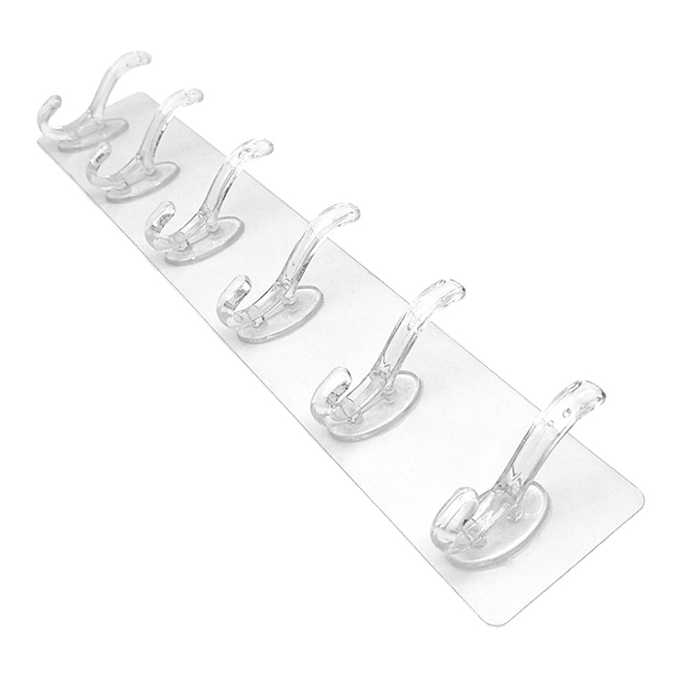 Móc treo đồ dán tường trong suốt siêu dính tiện dụng