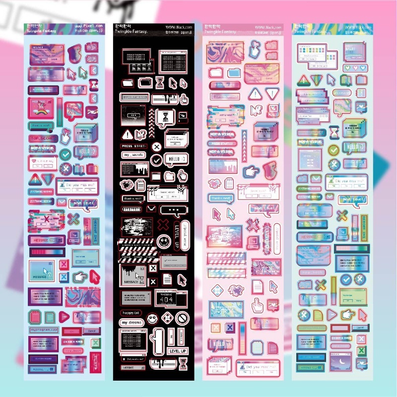 Sticker Dán Trang Trí Bàn Phím Máy Tính DIY