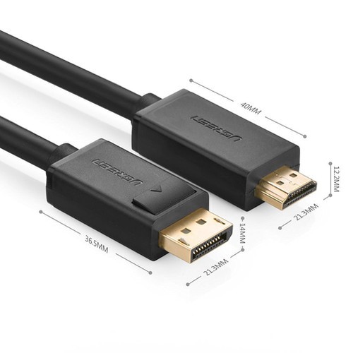 Cáp Chuyển Đổi Displayport Sang HDMI Dài 1.5M Ugreen 10239 - Hàng Chính Hãng