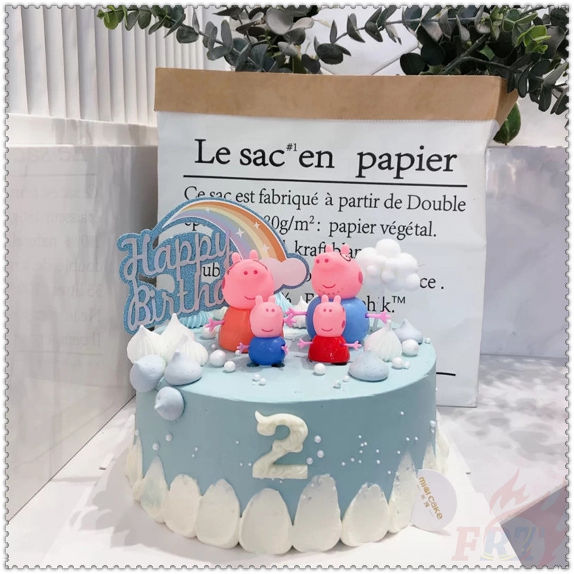 Set 4 Mô Hình Đồ Chơi Nhân Vật Trong Phim Hoạt Hình Peppa Pig "