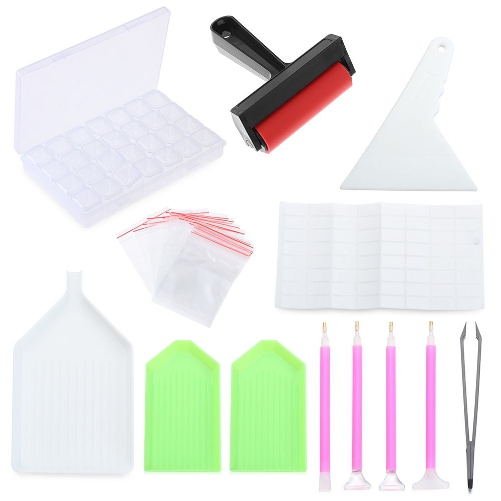 Bộ 40 / 42 Dụng Cụ Làm Tranh Đính Đá Thủ Công Diy