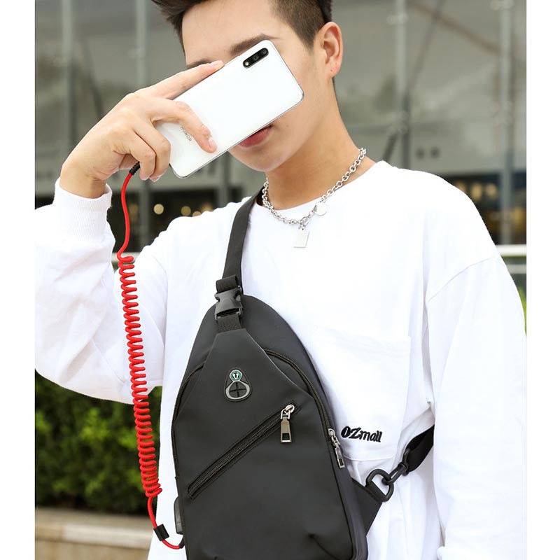 Túi đeo chéo nam KingF TDC-01 - Đi học đi làm - Dây sạc thông minh - Chống Xước Chống Nước | BigBuy360 - bigbuy360.vn