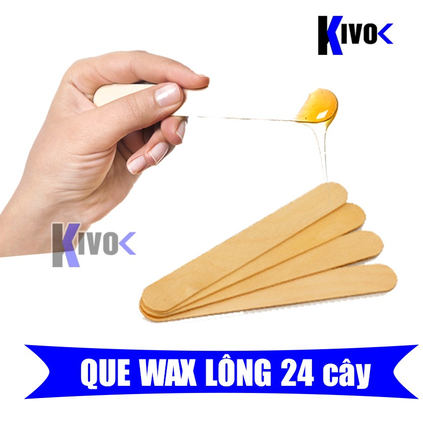 Que Wax Lông - Triệt Lông Tẩy Lông Chân Tay Nách Cho Spa - Có Thể Trộn Mask Mặt Nạ Trộn Kem 24 CÂY