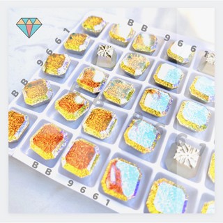 Pha Lê Vuông -Móng Nail- Đá KHỐI Cao cấp size 10*10mm