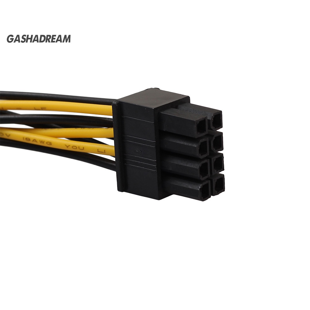 Dây cáp kết nối thẻ đồ họa PCIE sang Dual Molex 18cm 8 Pin(6+2) | BigBuy360 - bigbuy360.vn