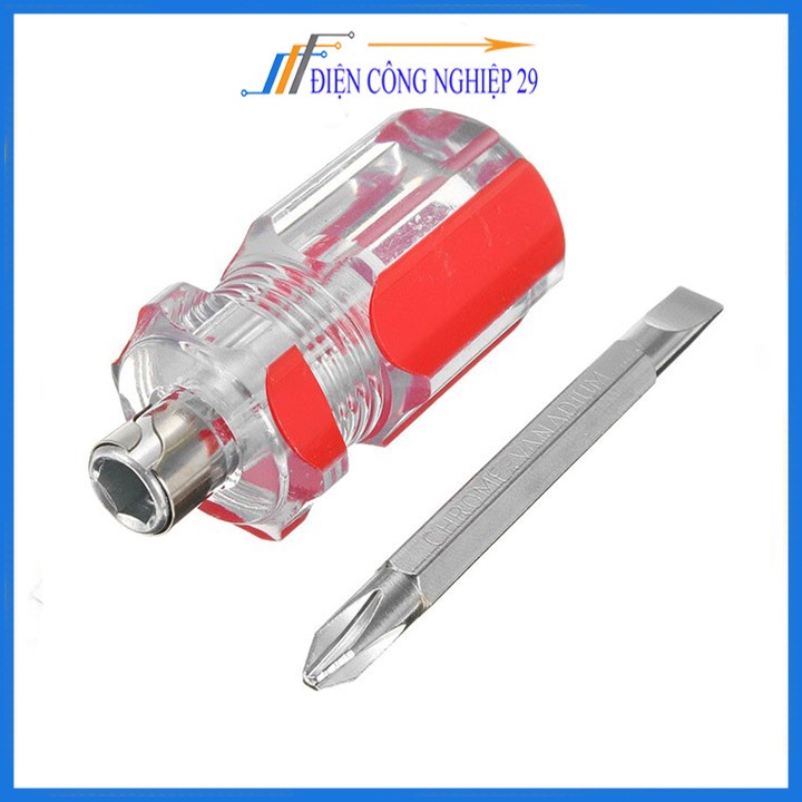 Tô Vít 2 Đầu 4 Cạnh 2 Cạnh Đa Năng Màu Đỏ Dài 8cm