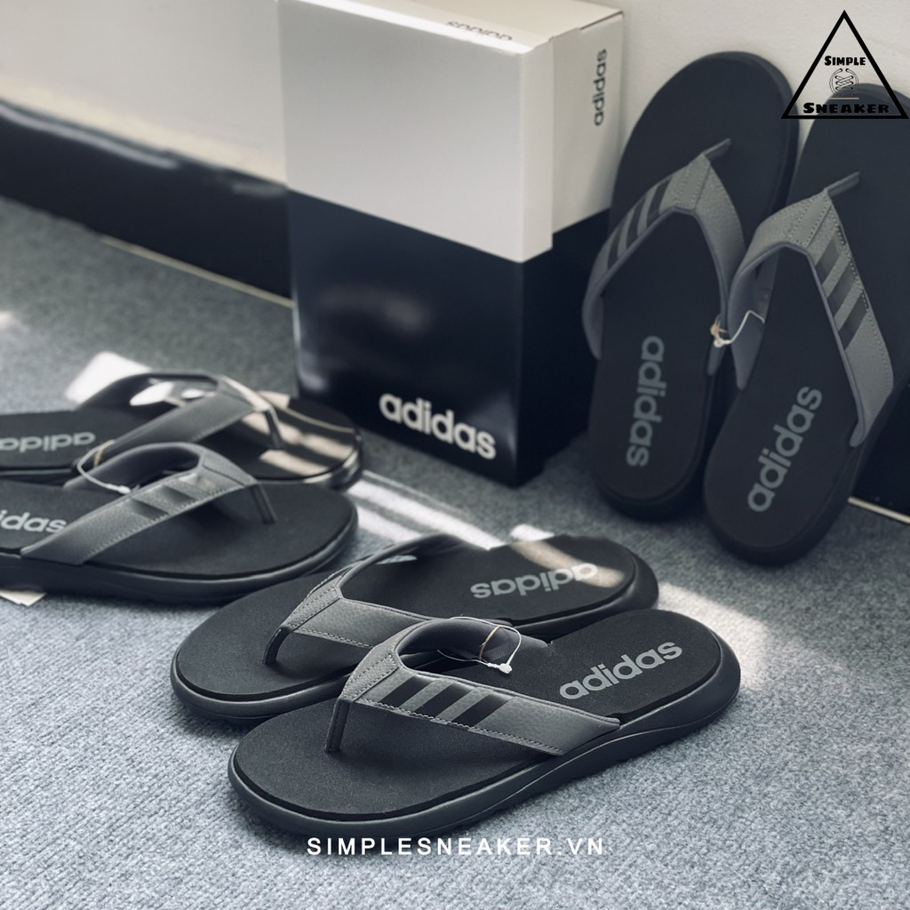 Dép Adidas Xỏ Ngón 💙FREESHIP💙 Dép Kẹp Adidas Auth - Adidas Comfort Flip Flops Core Black Chính Hãng