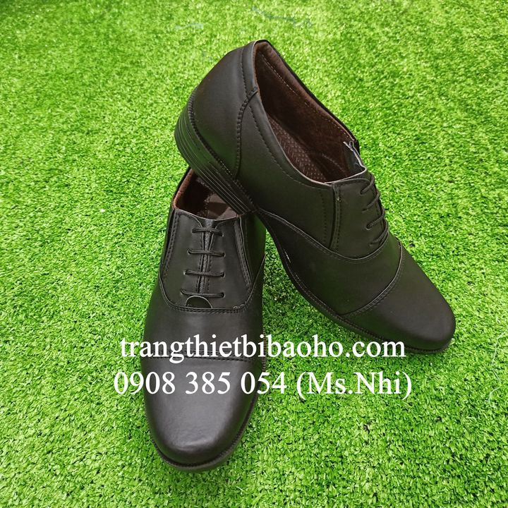 Giày bảo vệ màu đen chất liệu simili DA02- Hình thật