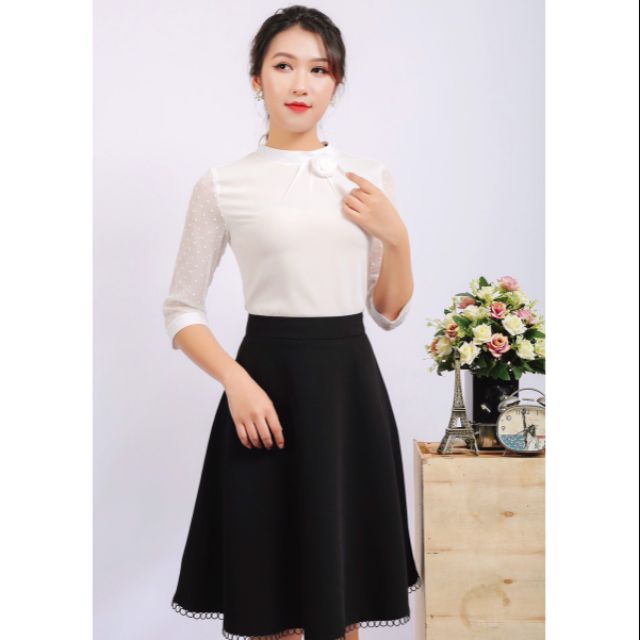 Sét rời sơ mi, chân váy