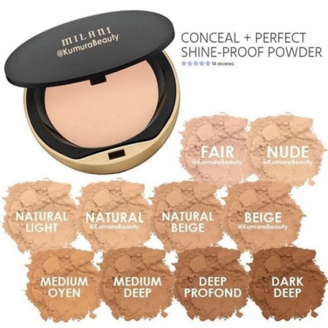 Sale vỏ hộp trPhấn nền Milani Conceal - perfect shine- poweder | BigBuy360 - bigbuy360.vn