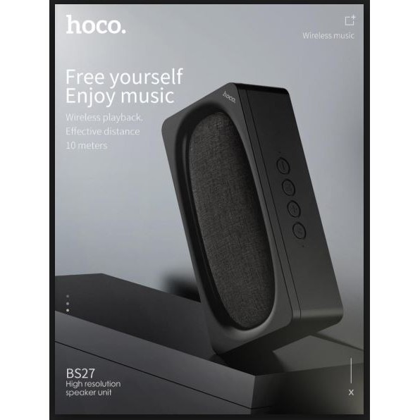 Loa Bluetooth HOCO BS27 Black/Green Chính hãng (5W, v4.2)  âm thanh cực hay bảo hành 12 tháng 1 đổi 1