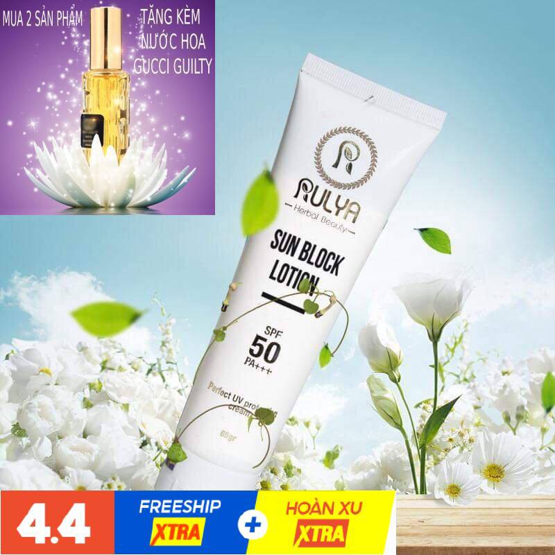 Kem Chống Nắng RULYA SUN BLOCK LOTION An Toàn Cho Mọi Loại Da