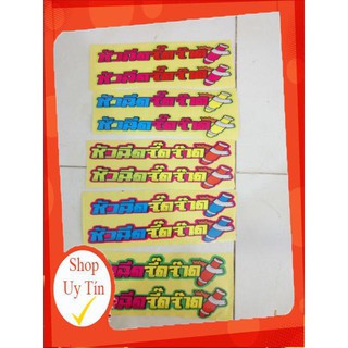 Tem chữ thái dán phuộc gấp