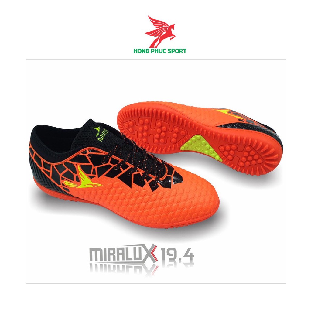 Giày đá bóng chính hãng Mira Lux 19.4 sân cỏ nhân tạo màu Hồng