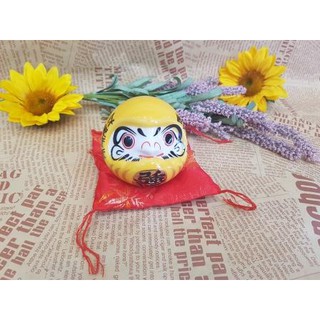 Búp bê Daruma 8cm gốm phủ sứ