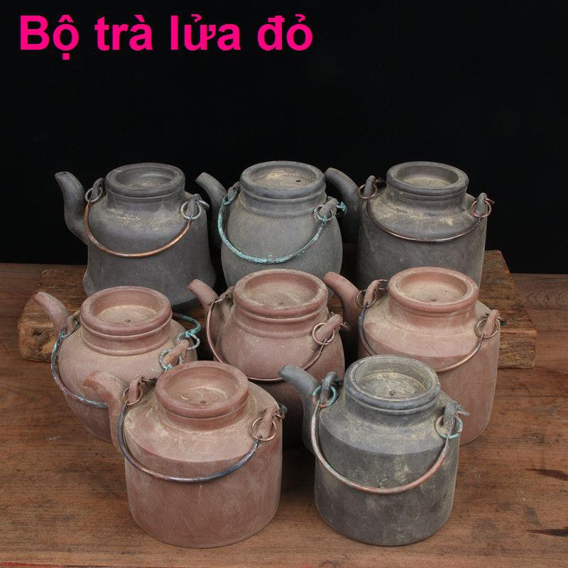 chén rẻYi Zisha Pot Bản gốc Mỏ thủ công Handmade Hộ gia đình Cách mạng văn hóa Ấm trà cũ nổi tiếng suất lớn Bộ đun1