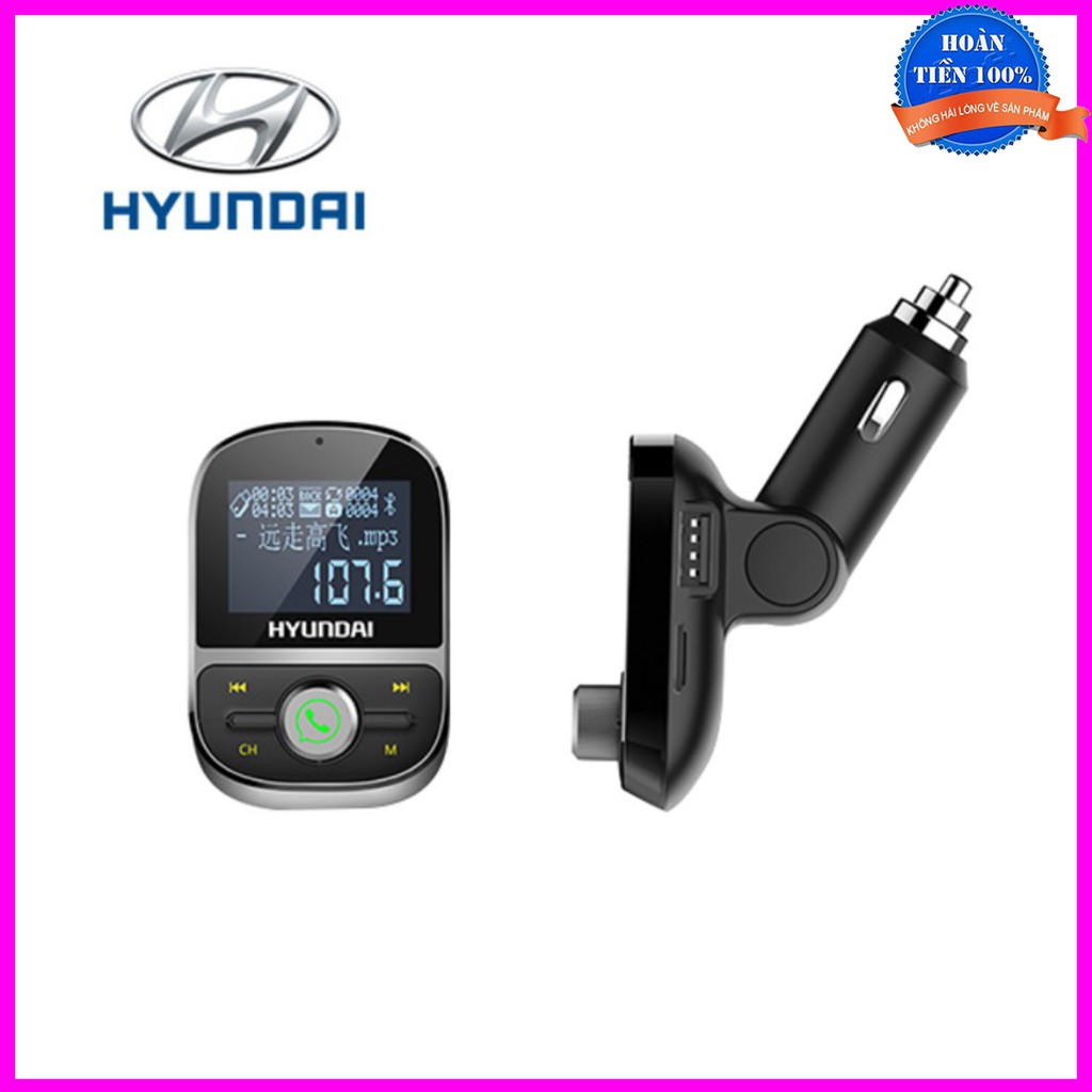 Bộ tẩu nghe nhạc Mp3 kiêm kết nối điện thoại rảnh tay Bluetooth trên ô tô nhãn hiệu Hyundai HY-92 - Bảo hành 6 tháng