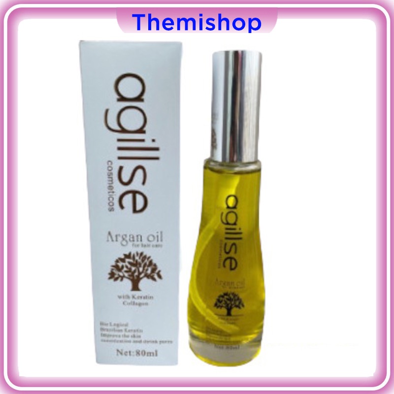 [ Hàng Chuẩn ] Tinh Dầu Dưỡng Tóc Cao Cấp Agillse Argan Oil - Hương Nước Hoa Quyến Rũ 80ML CT78