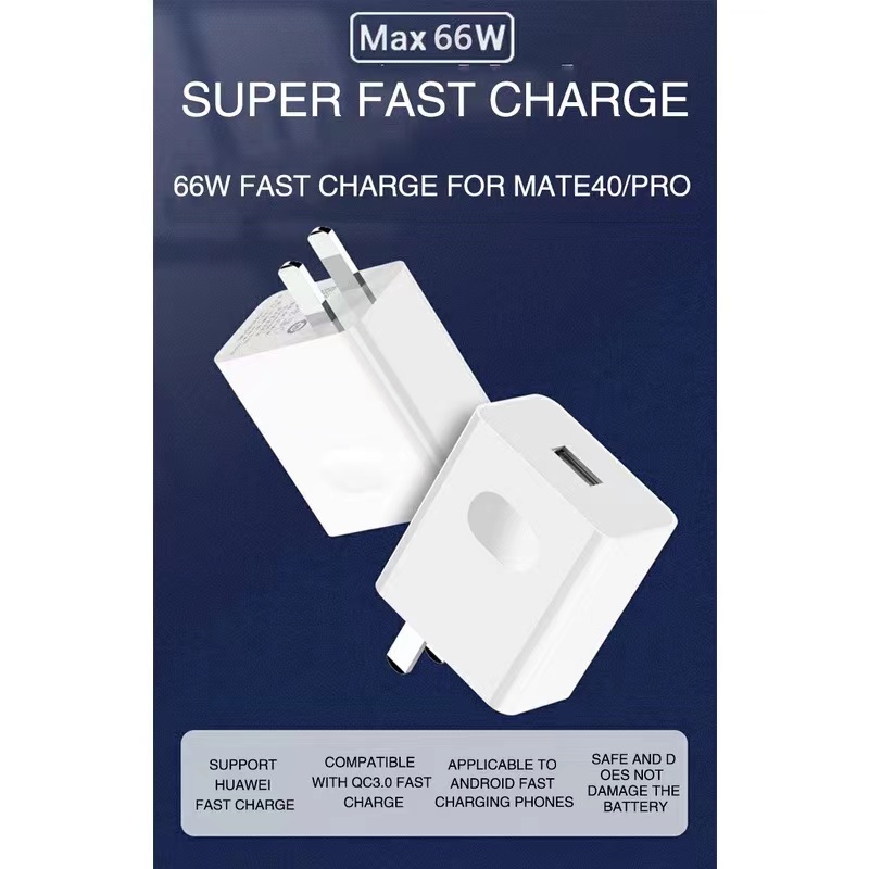 Dây Cáp Sạc Nhanh USB Loại C 66w Cho Huawei 6a Max / Mate 40 Pro / Mate 30 / P40 / Nova 8 Se / P30