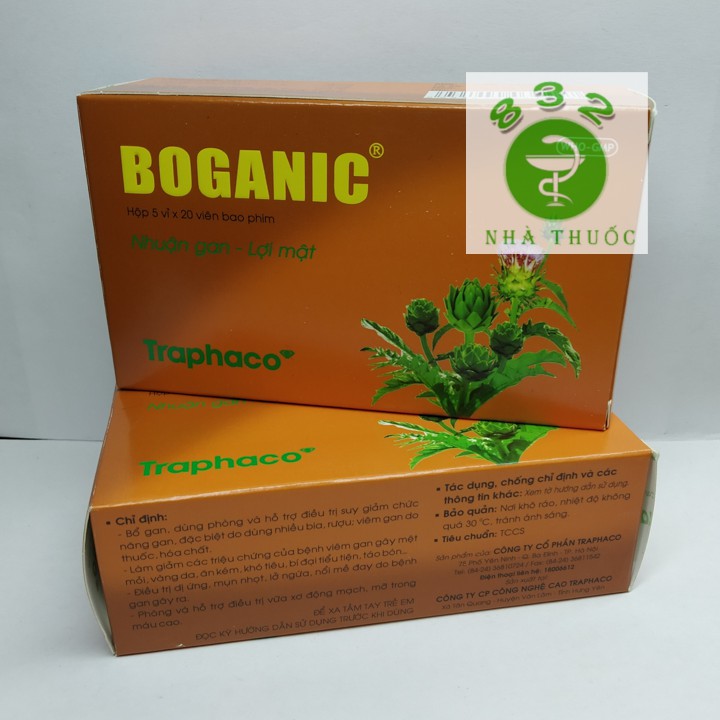 Giải độc gan BOGANIC hộp 100 viên