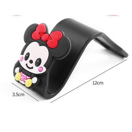 Cặp móc treo đồ đa năng gắn sau ghế ngồi xe hơi kiểu hoạt hình dễ thương