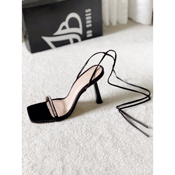 GÓT NHỌN CỘT DÂY CAO CHẤT LỤA QUAI ĐÁ NHỎ MIEO SHOES ( G729 )