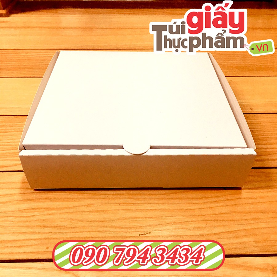 100 Hộp Pizza, Thực Phẩm Ivory Size 17cm (Ko in)