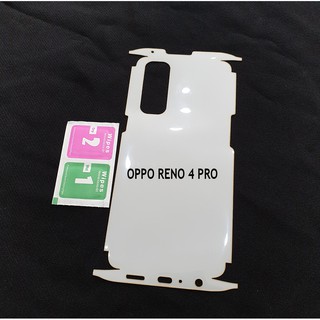Miếng film dán PPF loại xịn phủ full 99% lưng viền Oppo Reno 4 Pro