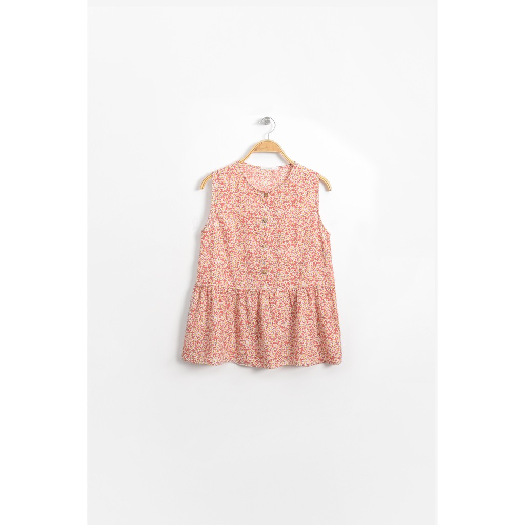 Áo Hoa Sát Nách Babydoll [Madelen]