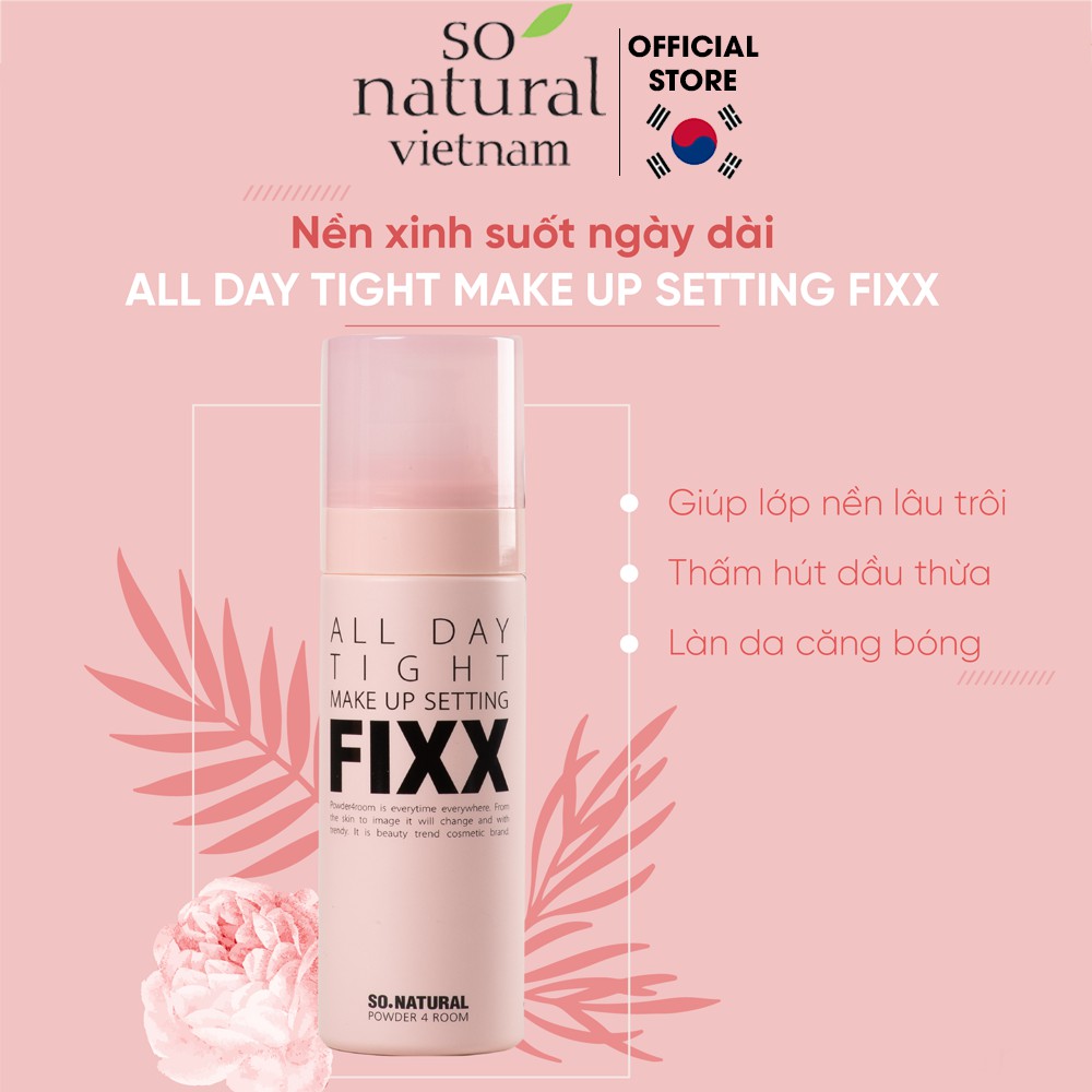 Mua 1 Tăng 1 Sét Xịt Nền Trang Điểm So Natural All Day Tight Make Up Setting Fixx 75ml | BigBuy360 - bigbuy360.vn