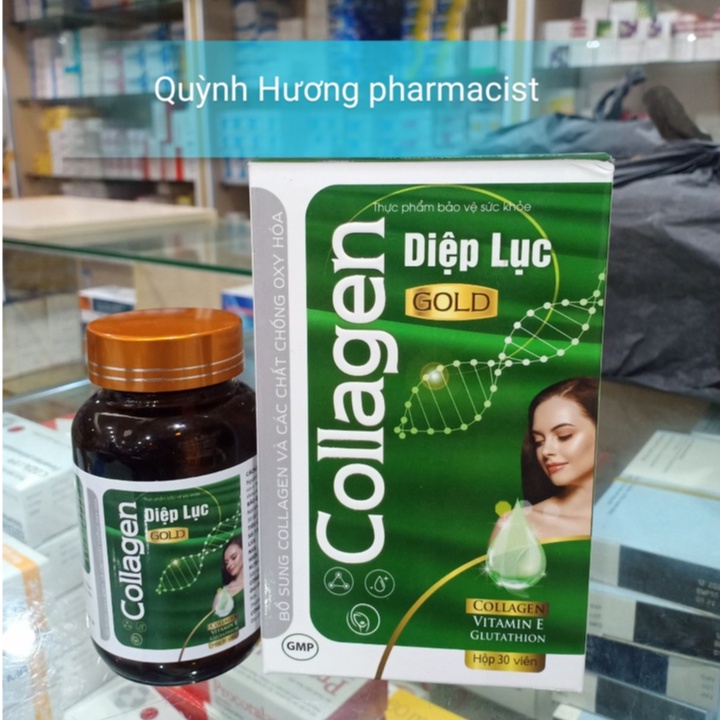 Viên uống COLLAGEN Diệp Lục lọ 30 viên giúp đẹp da