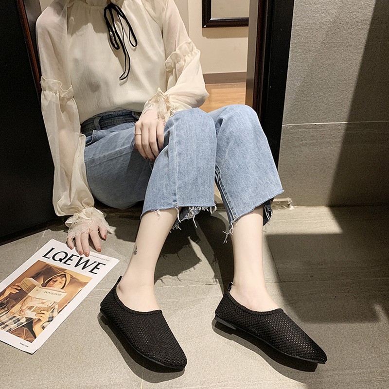 Giày Búp Bê Mũi Vuông Thoáng Khí Thời Trang Xuân Thu 2021 Cho Nữ | BigBuy360 - bigbuy360.vn