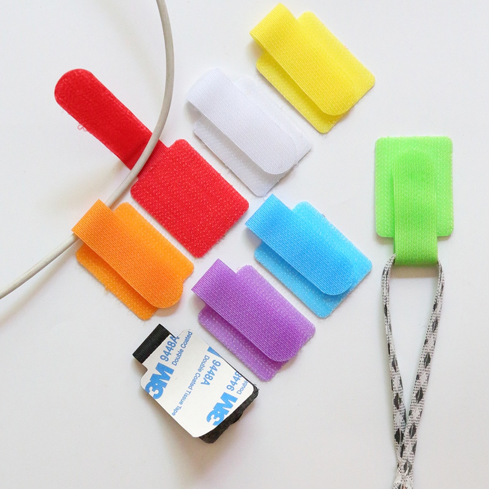 Set 5 Cuộn Băng Dính Velcro Cố Định Dây Cáp/Tai Nghe/Bàn Phím Máy Tính