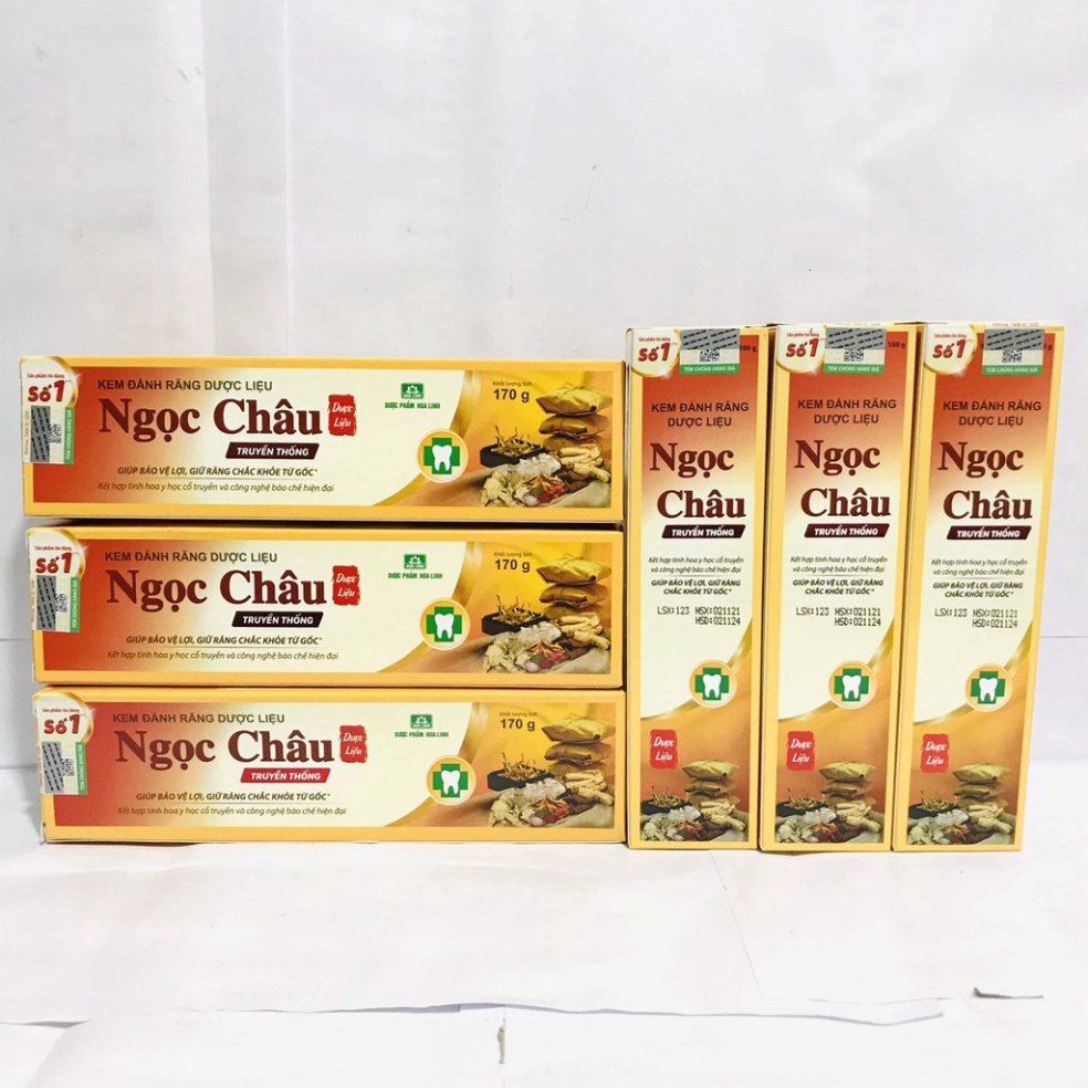 Kem đánh răng dược liệu Ngọc Châu (100G -170g)